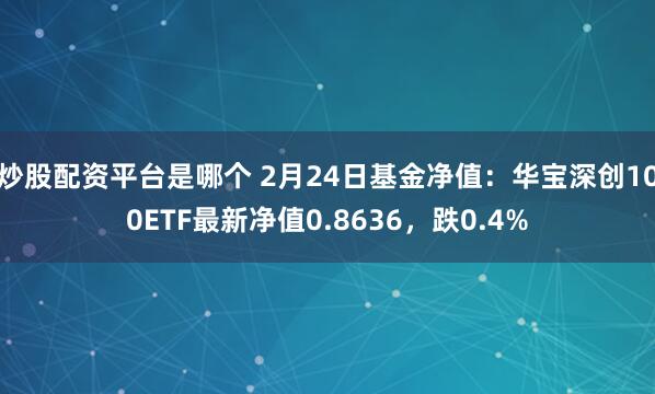 炒股配资平台是哪个 2月24日基金净值：华宝深创100ETF最新净值0.8636，跌0.4%